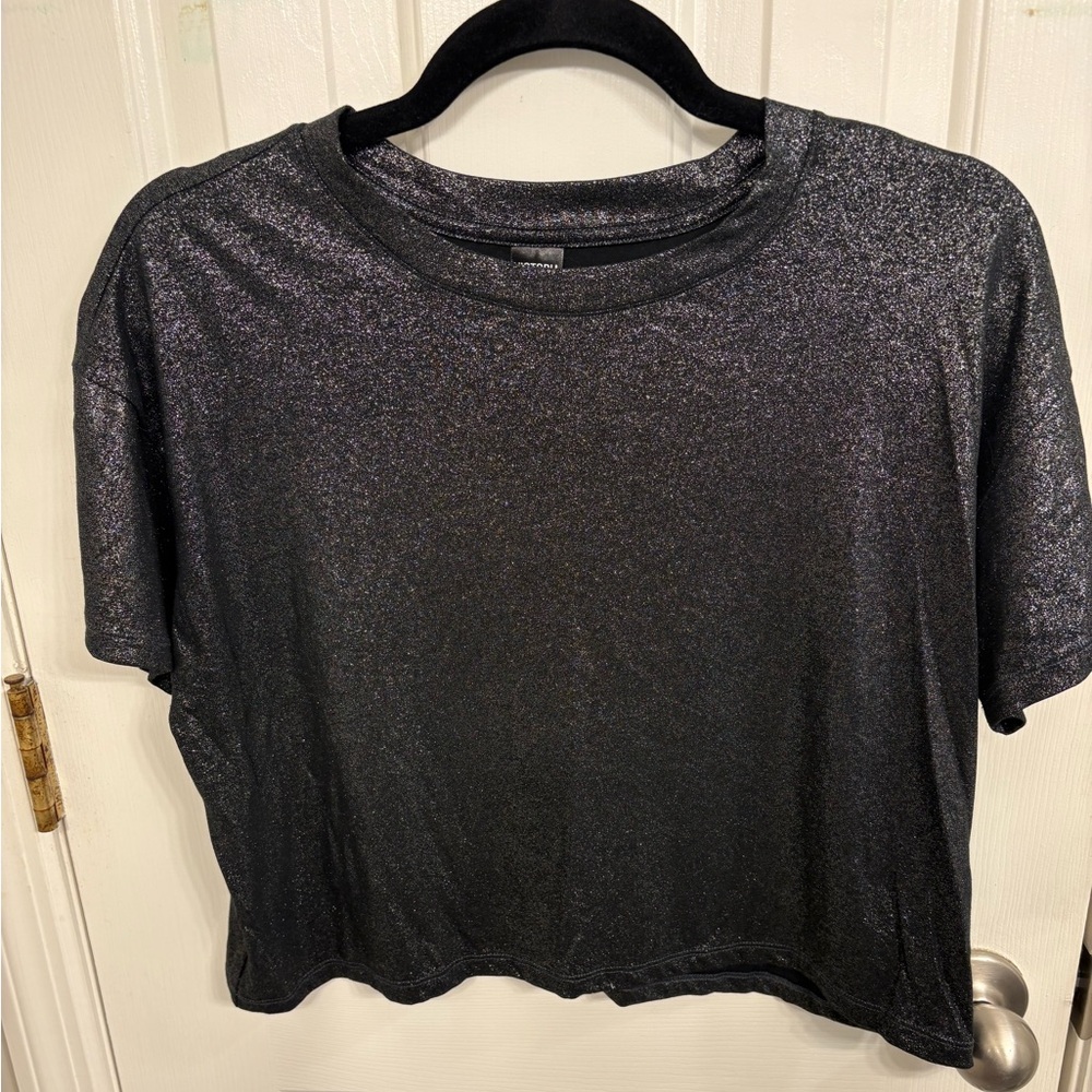 Victorias Secret Cropped Shimmery Top